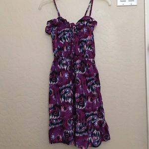 Purple spaghetti strap dress