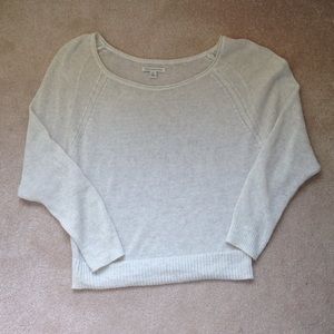 Dolman sleeve crop sweater