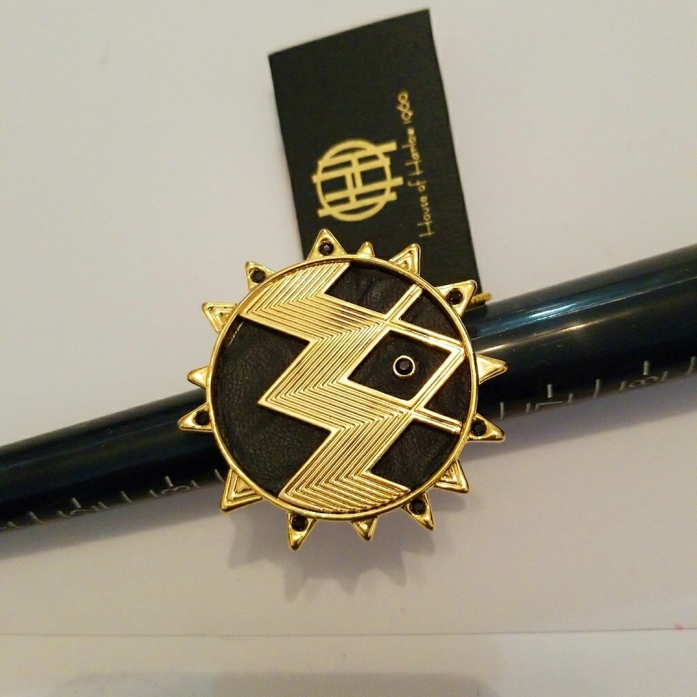 HOUSE OF HARLOW 1960 ZIG ZAG STARBURST RING