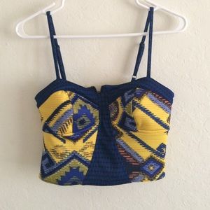 Tribal Print Bustier
