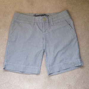Pinstripe Bermuda shorts