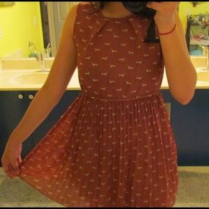 Cute dog printed dress from London