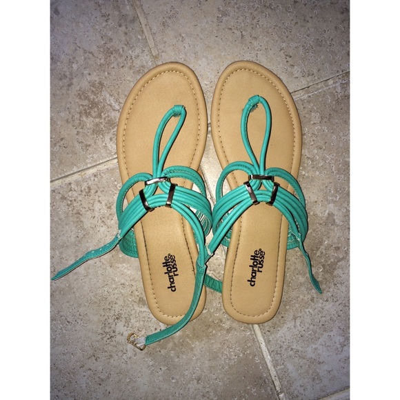 Turquoise Strappy Sandals