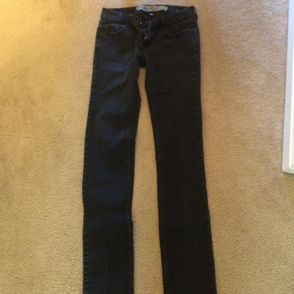 Washed black skinny jeans