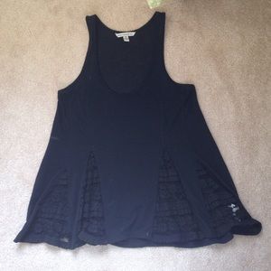 Black lace tank top