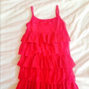 Girls youth 10 sparkle pink justice dress