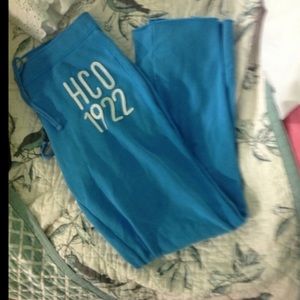 Blue hollister sweatpants