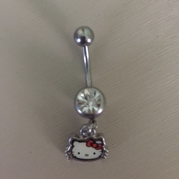 Hello kitty belly ring