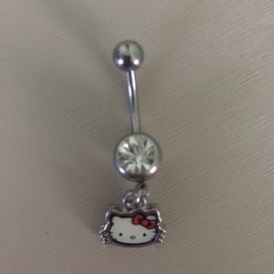 Hello kitty belly ring