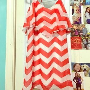 XS Dress Orangey color. Charlotte Russe