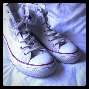 White High-top Converse
