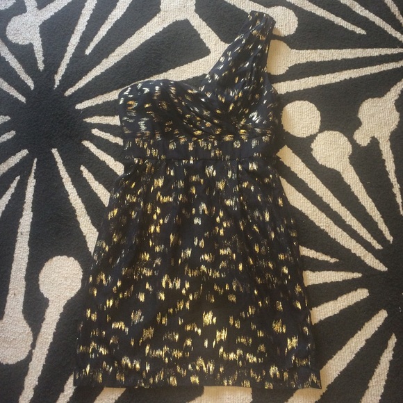 BCBG One-Shoulder Dress w/ Pockets