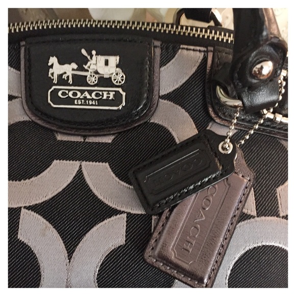 Coach cloth satchel