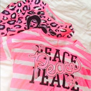 Two Cute girls youth 10 justice tops