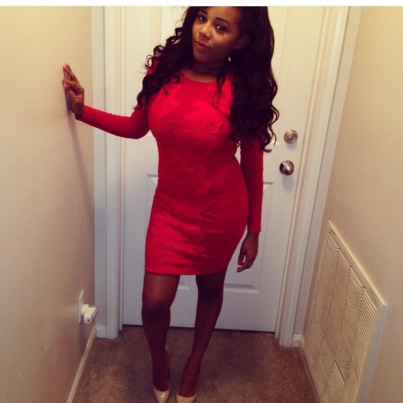Sexy red club dress - Picture 1 of 2