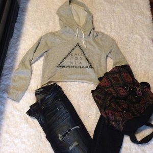 Cropped hoodie