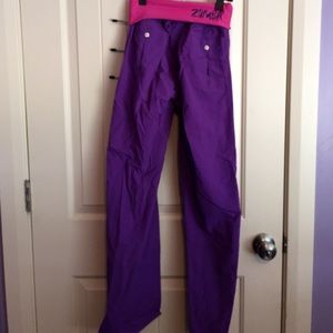 Purple zumba pants