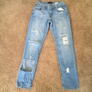 distressed Levi's