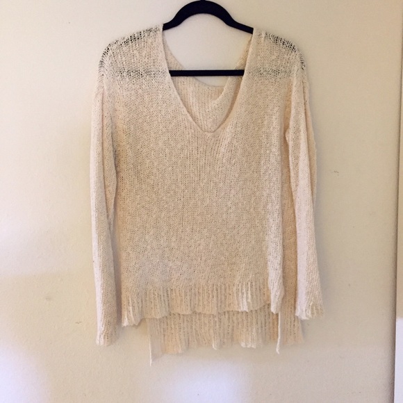 Brandy Melville slouchy white sweater