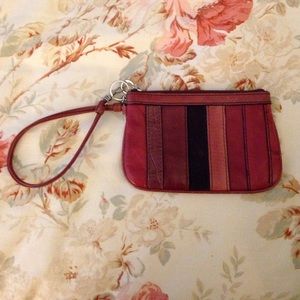 Fossil Leather wristlet