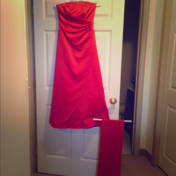 Burnt Orange Bridesmaid Dress