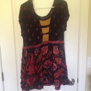 Paisley Babydoll Dress w/ Pockets