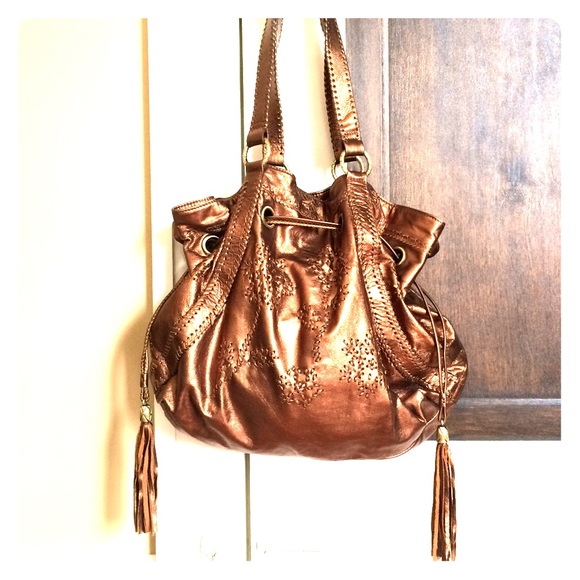 MOVING SALE! Boho sexy Elliott Lucca bronze purse