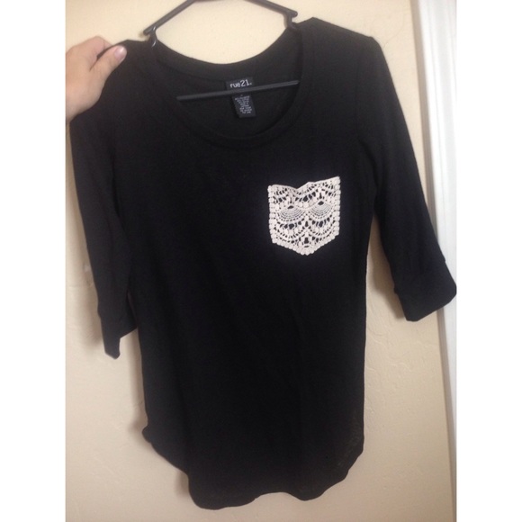 Rue 21 lace pocket shirt