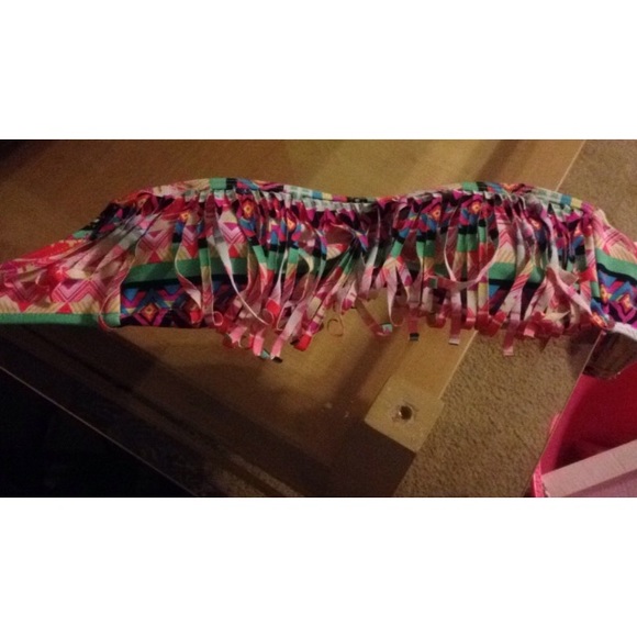 F21 fringe bikini top