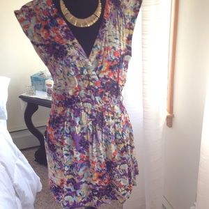 Vivid colored frock! Adorable w/ flats for summer