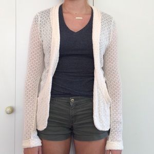 Cream pac sun cardigan