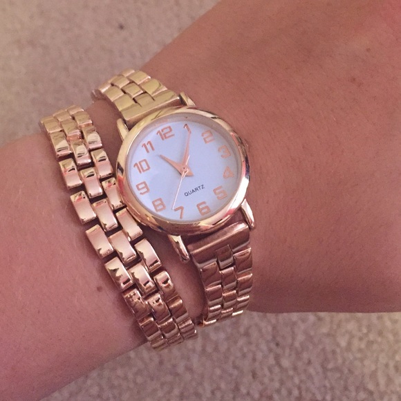 Double wrap quartz watch