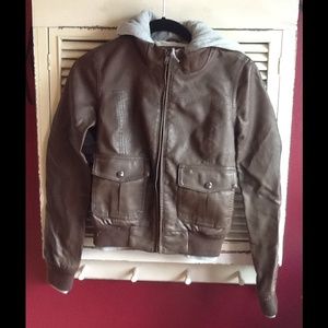 Obey Brown leather jacket