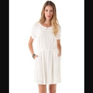 Madewell White Dress with Peter Pan Collar sz 6