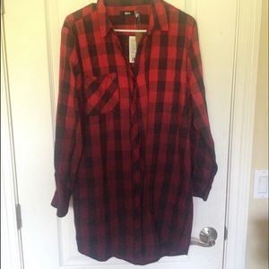 Ombré Oversized Flannel