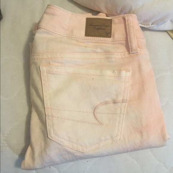 American eagle light pink jeggings
