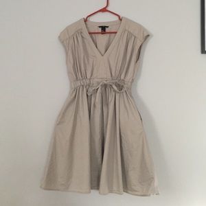 Taupe colored dress