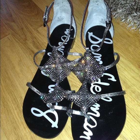 Sam Edelman evening flat sandals.