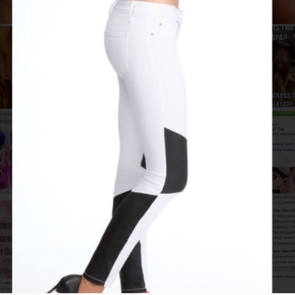 NEW BEBE WHITE AND BLACK JEANS! - Picture 2 of 3