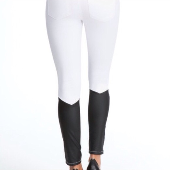 NEW BEBE WHITE AND BLACK JEANS! - Picture 3 of 3