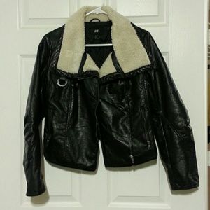 Faux leather H&M jacket