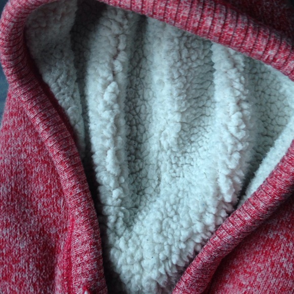 Pink polyester sweater jacket - Picture 2 of 4