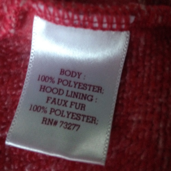 Pink polyester sweater jacket - Picture 4 of 4