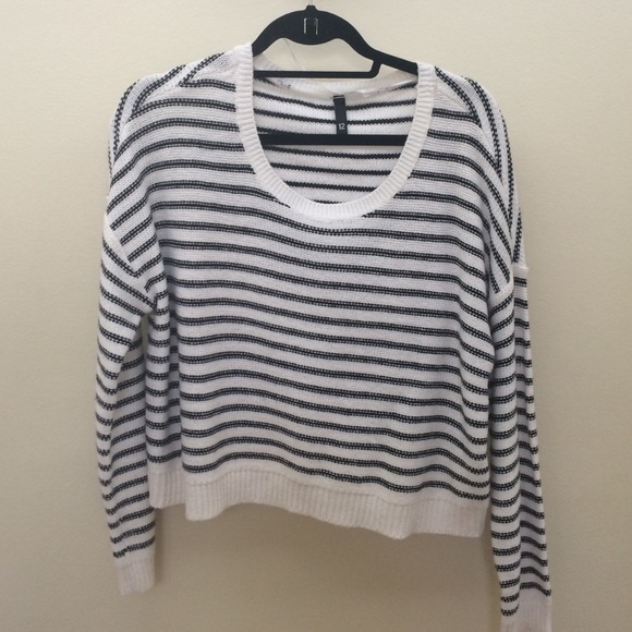 Cropped Striped Sweater
