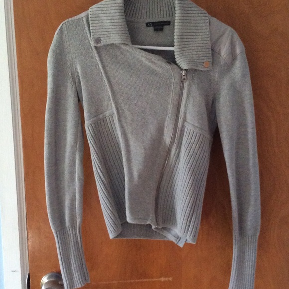 Armani Exchange asymmetrical sweater jacket - Picture 1 of 4