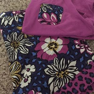 African violet pj short set