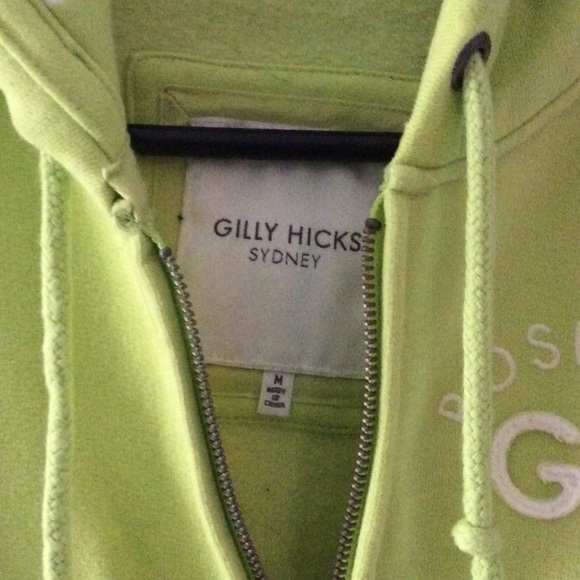 Gilly Hicks hoodie in Lime Green size S - Picture 2 of 4