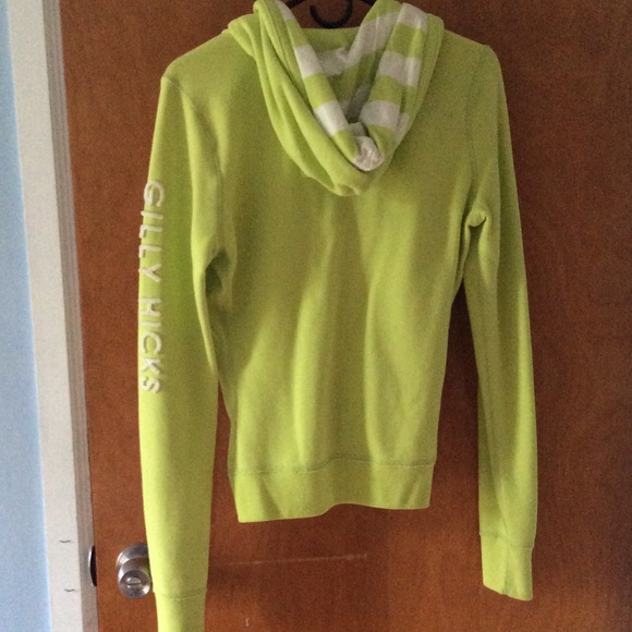 Gilly Hicks hoodie in Lime Green size S - Picture 4 of 4
