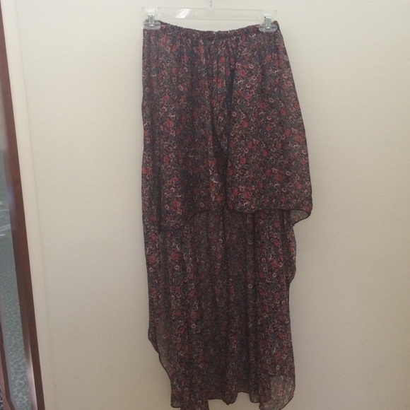 Brandy Melville High-Low Floral Skirt