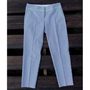 J. Crew Seersucker Crop Pant